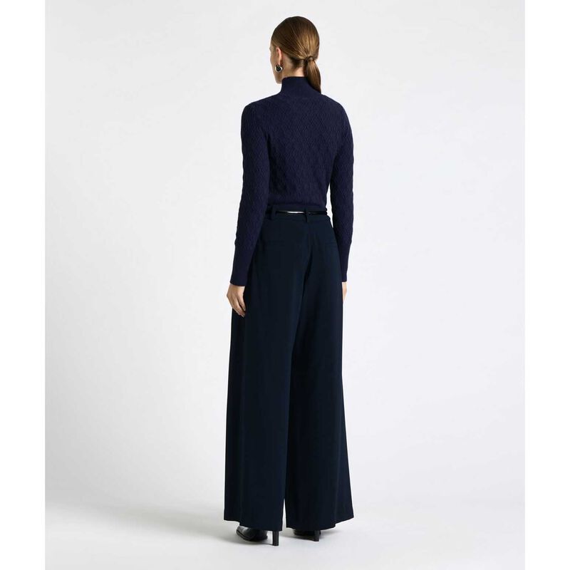 Cue Textured Funnel Neck Sweater image number 1